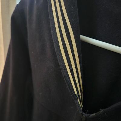 Navy Wool Pull Over and Vintage Varsity Jacket