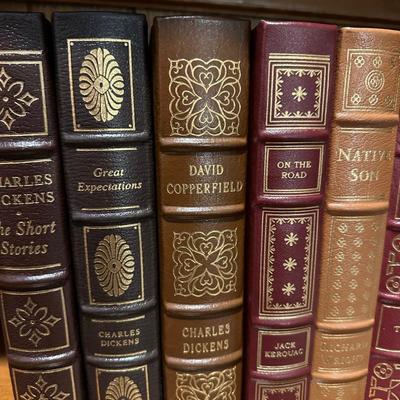 Easton Press leather books lot Dickens +
