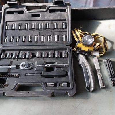 STANLEY SOCKET SET IN CASE =HEAD LIGHT AND HAND TOOLS