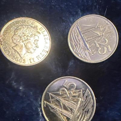 Lot of (3) ELIZABETH II 25 c boat coins