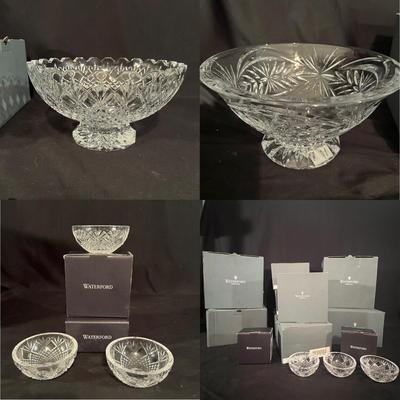 Tracy & Rosalee Waterford Crystal Bowls Inc. New In Box (K-RG)