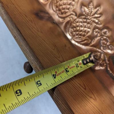 Art Deco Metal Coat/Wall Shelf Pineapple Design