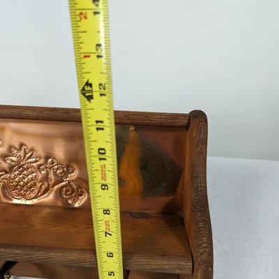 Art Deco Metal Coat/Wall Shelf Pineapple Design
