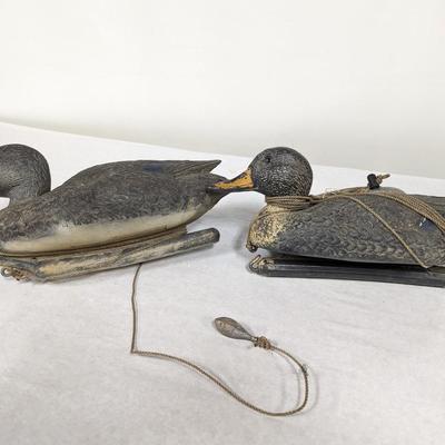 Pair Of Vintage Duck Decoys