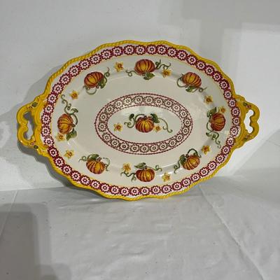Fall Themed Collection of Temp-Tations Ceramic Dishes (G-MG)