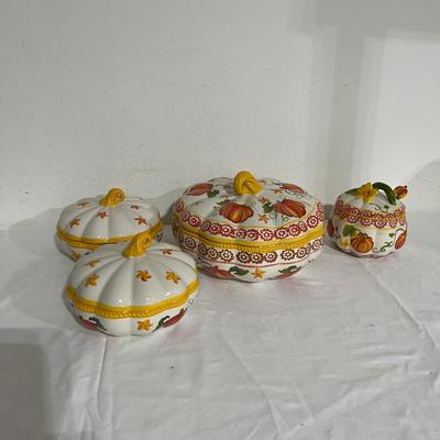Fall Themed Collection of Temp-Tations Ceramic Dishes (G-MG)