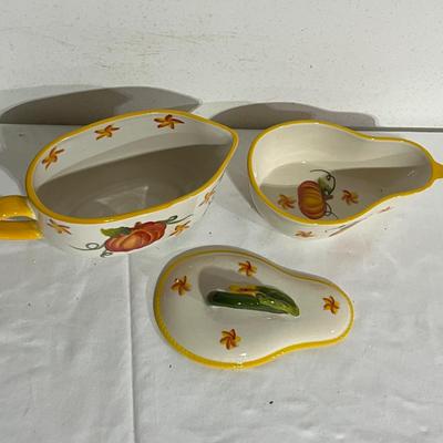 Fall Themed Collection of Temp-Tations Ceramic Dishes (G-MG)