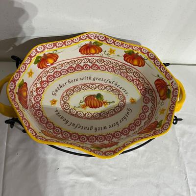 Fall Themed Collection of Temp-Tations Ceramic Dishes (G-MG)