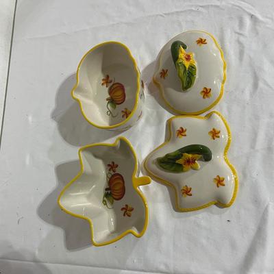Fall Themed Collection of Temp-Tations Ceramic Dishes (G-MG)