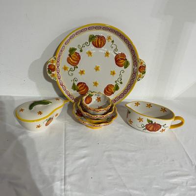 Fall Themed Collection of Temp-Tations Ceramic Dishes (G-MG)