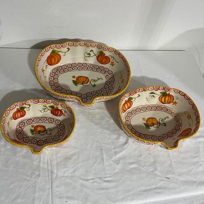 Fall Themed Collection of Temp-Tations Ceramic Dishes (G-MG)