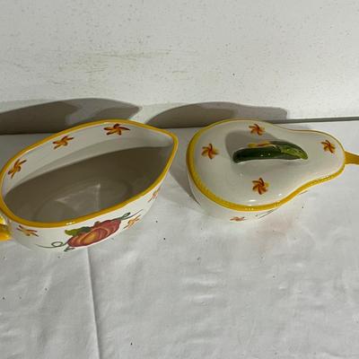 Fall Themed Collection of Temp-Tations Ceramic Dishes (G-MG)