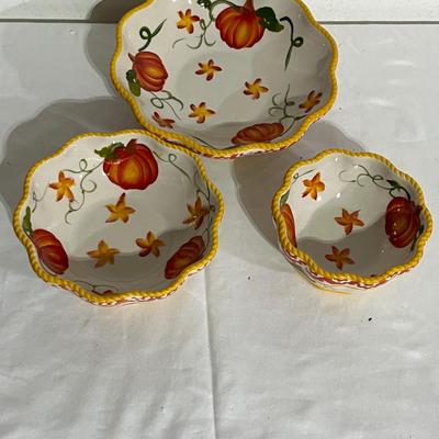 Fall Themed Collection of Temp-Tations Ceramic Dishes (G-MG)