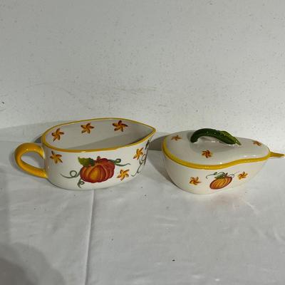 Fall Themed Collection of Temp-Tations Ceramic Dishes (G-MG)
