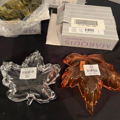 Turkey, Cornucopia, Pumpkin & More Waterford Fall Themed Crystal (LR-RG)