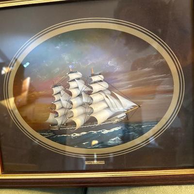 Signed Reagan letter 3-D Cutty Sark