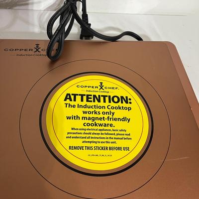 Copper Chef Induction Cooktop & Two Copper Chef Pans (G-MG)