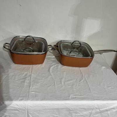 Copper Chef Induction Cooktop & Two Copper Chef Pans (G-MG)