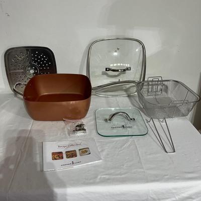 Copper Chef Induction Cooktop & Two Copper Chef Pans (G-MG)