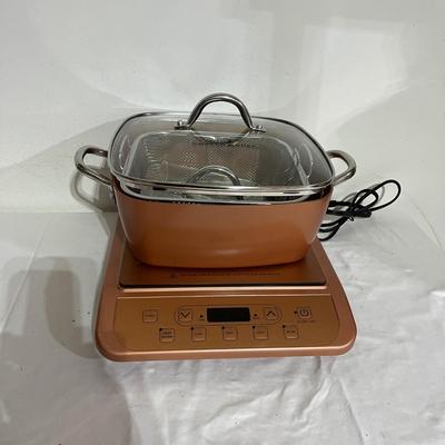 Copper Chef Induction Cooktop & Two Copper Chef Pans (G-MG)