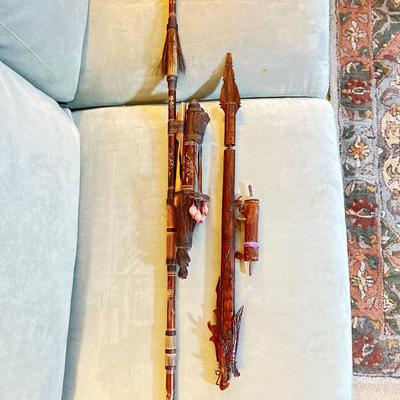 Pair Indonesian dart guns