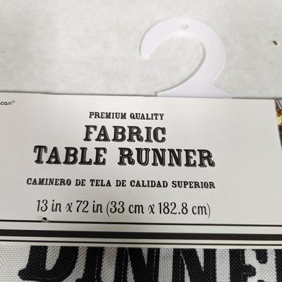 Fabric Table Runner "Dinner Is Better Together"