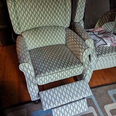 Manual Reclining Upholstered Chair Choice B