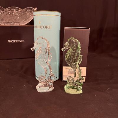Seahorse Collection By Waterford Inc. Tom Brennan Signed Pedestal Bowl (LR-RG)
