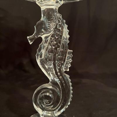 Seahorse Collection By Waterford Inc. Tom Brennan Signed Pedestal Bowl (LR-RG)