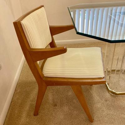 PR. MCM upholstered elbow chairs 1950s Daystrom
