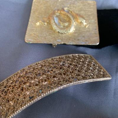 Large Vintage Collectibles Lot Compacts Tie Tacks Shoe Belt Buckles +++