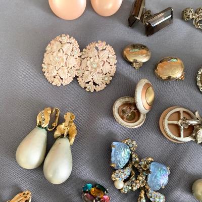 Vintage Clip On / Screw Back Earrings Lot