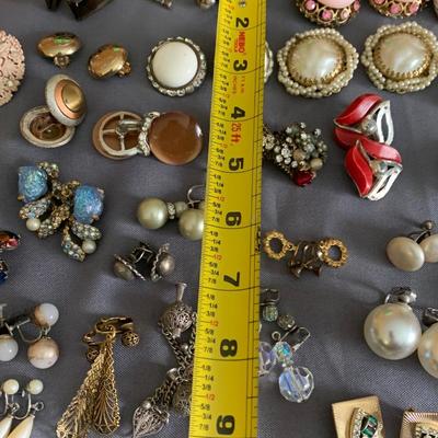 Vintage Clip On / Screw Back Earrings Lot