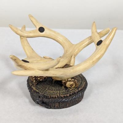Antler Decor Decorative Centerpiece Bowl