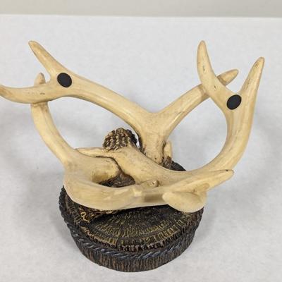Antler Decor Decorative Centerpiece Bowl