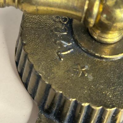 Vintage Ornate Solid Brass Candle Holder Sconce