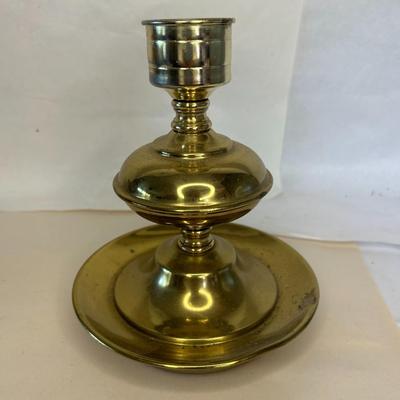 Vintage Large Brass Candle Holder