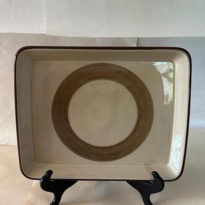 Vintage c.1960s Bing & Grondahl Stoneware Dinnerware Peru Tray No 316