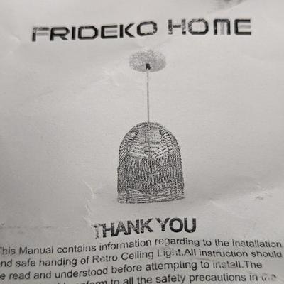 Frideko Home Pendant Rattan Light