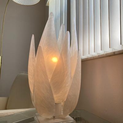 Vintage Tulip Lamp in the style of Rougier