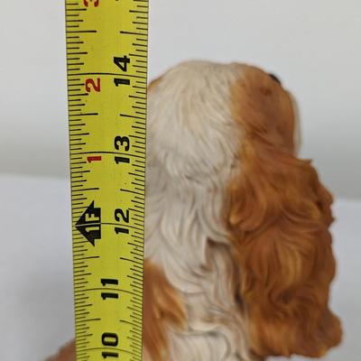 Spaniel Dog Resin Ceramic Figurine