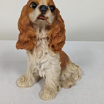 Spaniel Dog Resin Ceramic Figurine