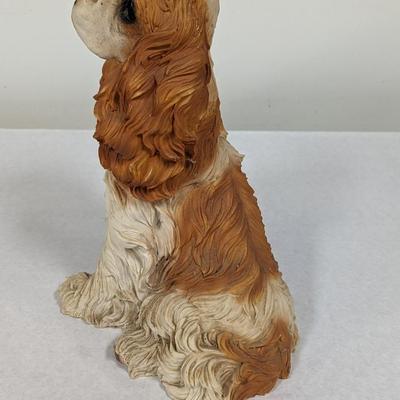 Spaniel Dog Resin Ceramic Figurine