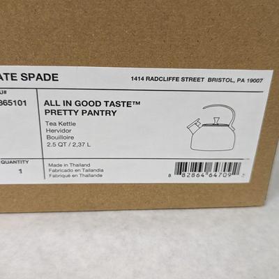 Kate Spade Lenox Tea Kettle With Box