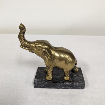Brass Elephant Figure