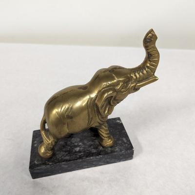 Brass Elephant Figure