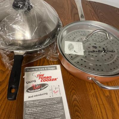 Turbo Cooker & Copper Chef pans