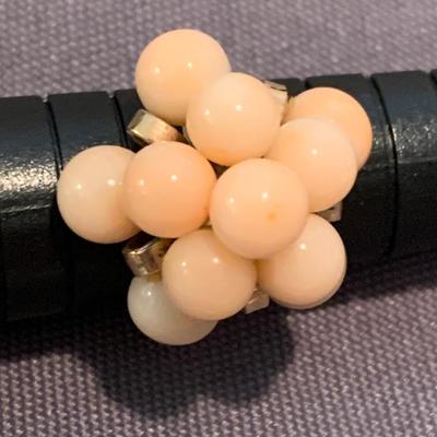 18k Yellow Gold Estate Ring w/ Pearls Size 6