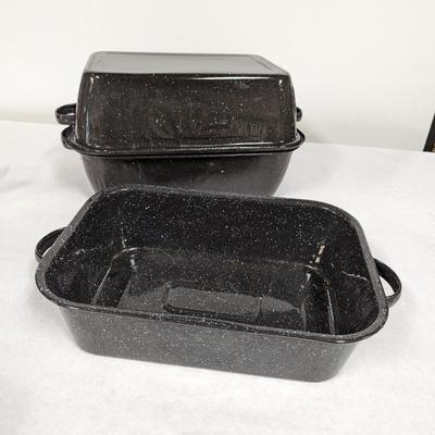 Enamelware Roasting Pan