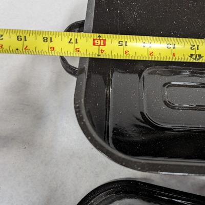 Enamelware Roasting Pan